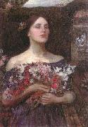 John William Waterhouse Gather Ye Rosebuds or Ophelia Sweden oil painting artist